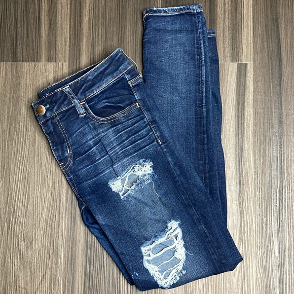 AMERICAN EAGLE OUTFITTERS women’s blue jeans - Picture 1 of 4
